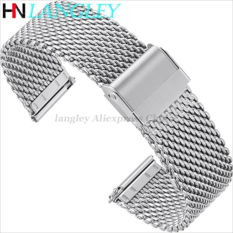 Stainless Mesh Band - 1.0mm Milanese Mesh Watchband Stainless Steel