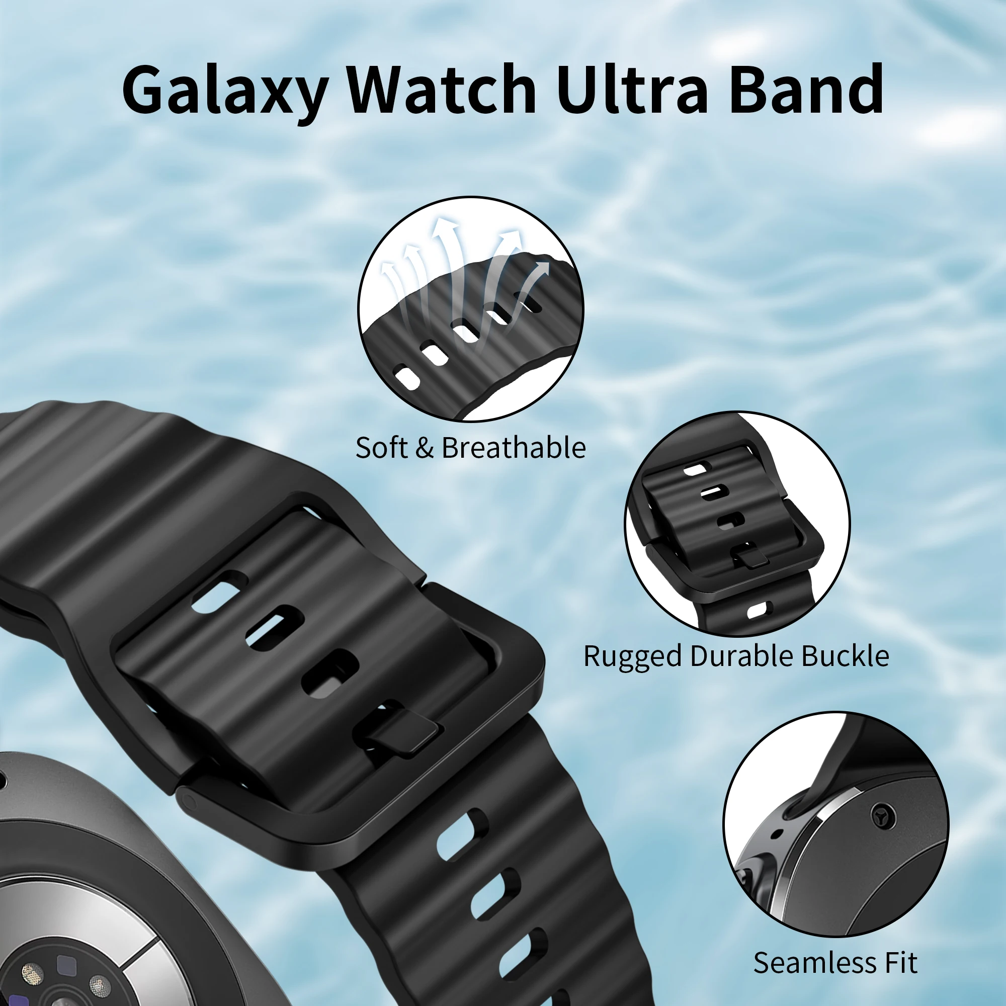 Silicone Band for Samsung Gala - đánh giá và giá Samsung Smartwatch Ultra Accessories