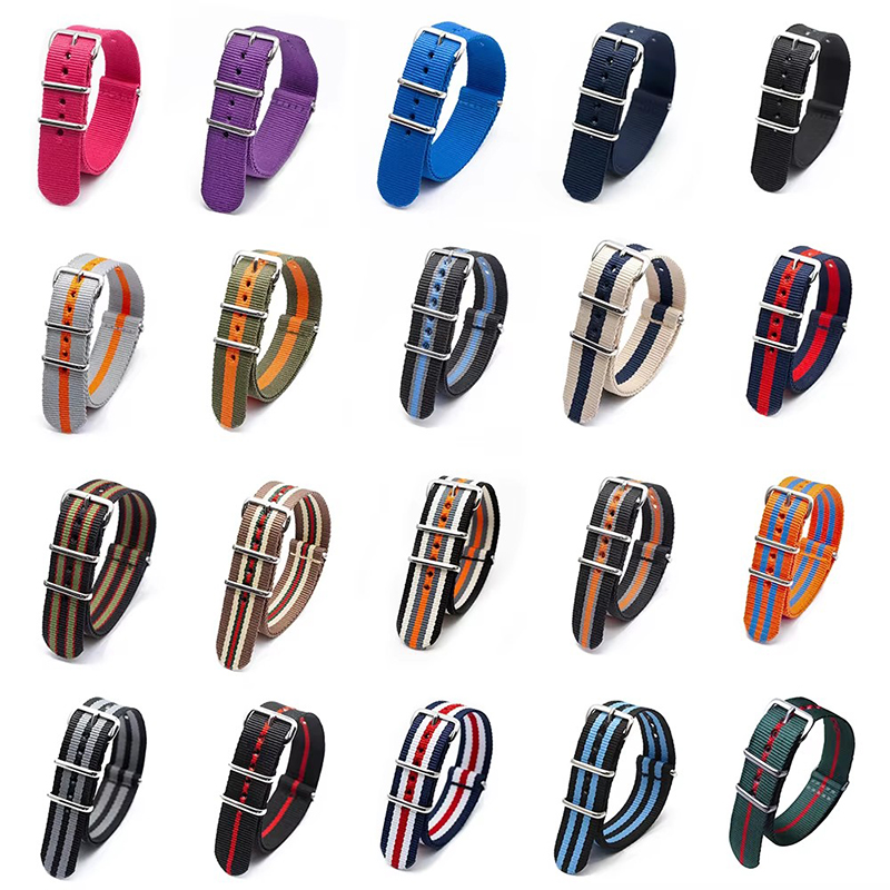 18/20/22/24mm Cambos Stripes S - đánh giá và giá Nylon Nato Strap