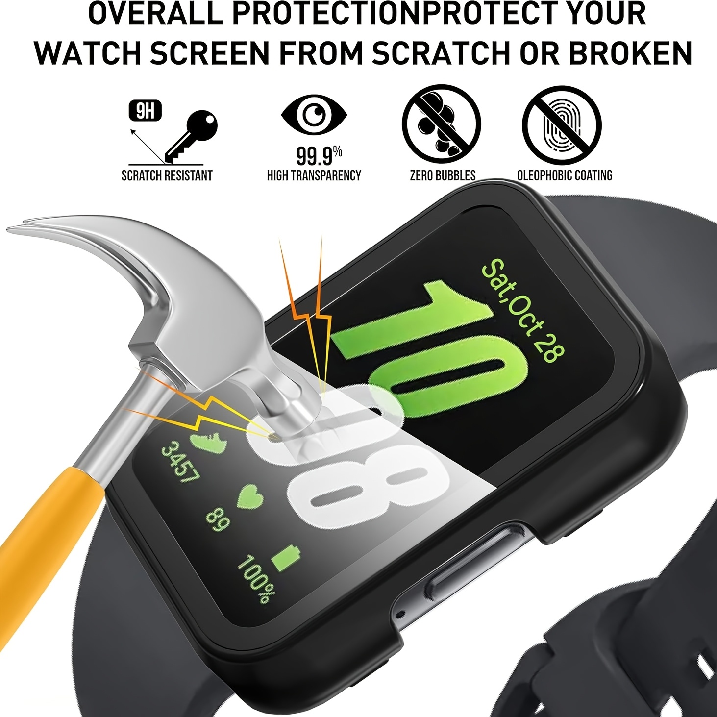 Glass+Case for Samsung Galaxy  - đánh giá và giá Samsung Smartwatch Accessories