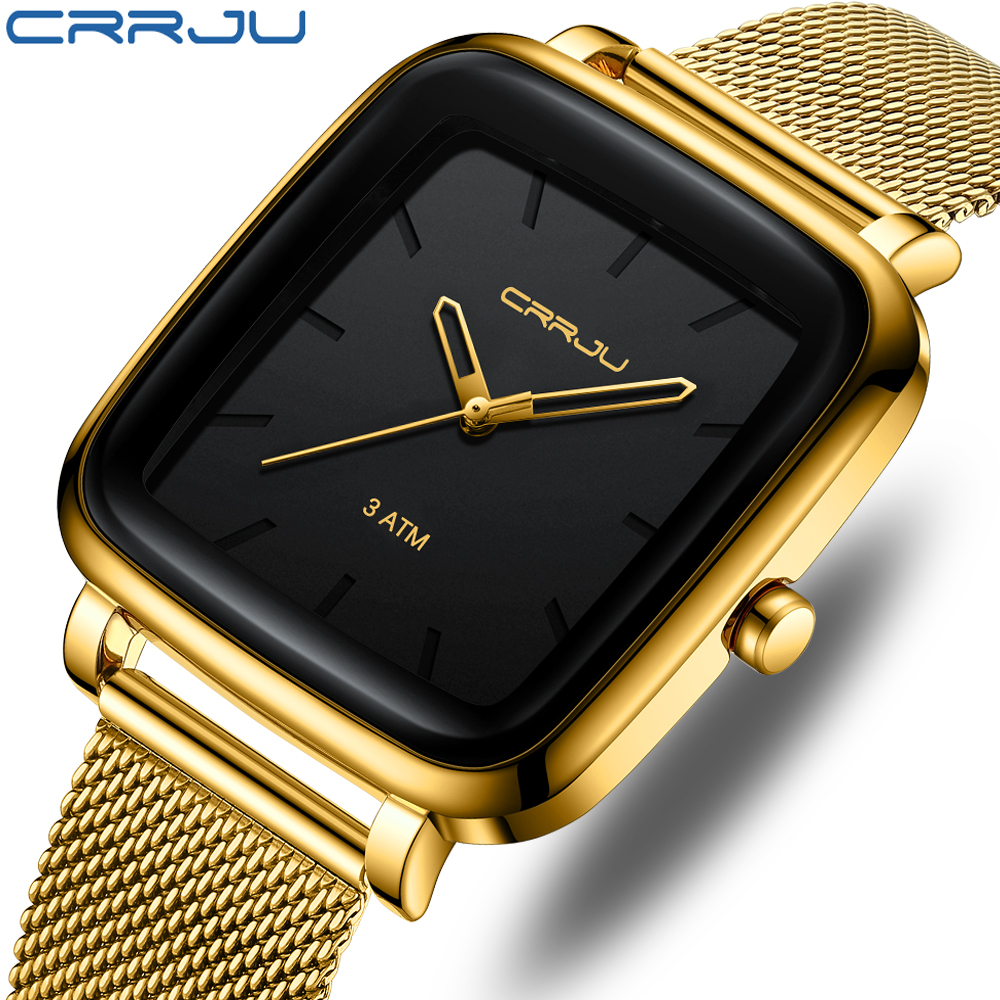 CRRJU Mens Watches Top Brand L - đánh giá và giá Stainless Mesh Band