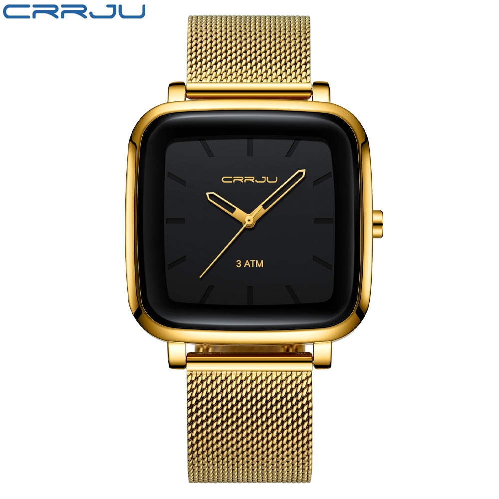 CRRJU Mens Watches Top Brand L - đánh giá và giá Stainless Mesh Band