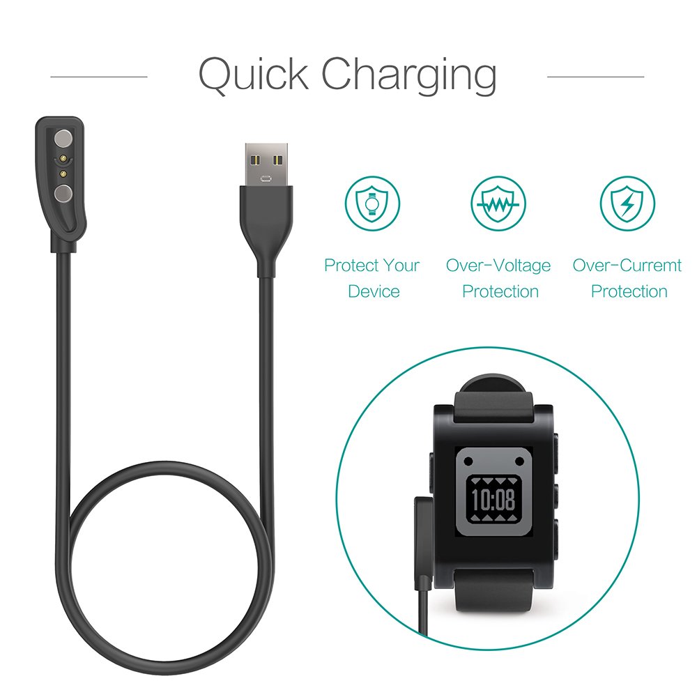 2-Pack Charger for Pebble Clas - đánh giá và giá Pebble Smartwatch Accessories