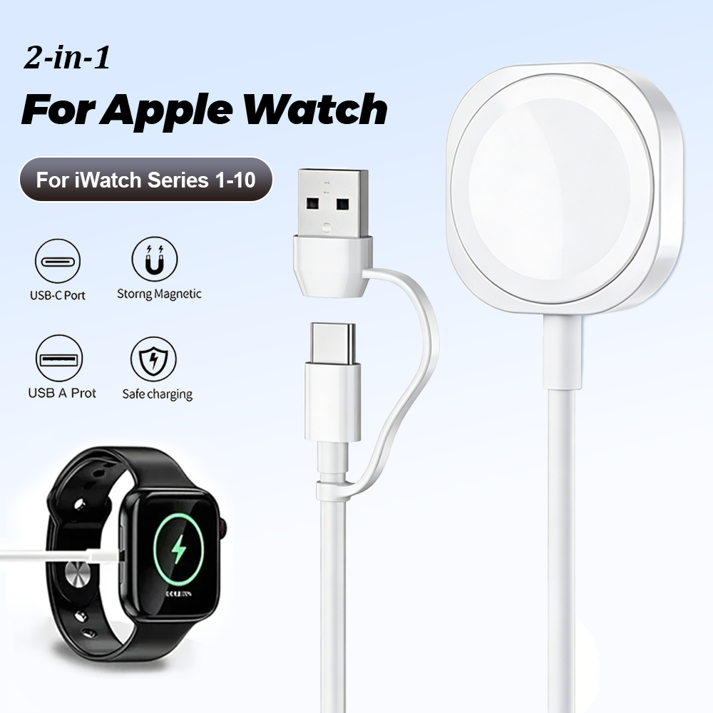 2 in 1 Magnetic Wireless USB A - đánh giá và giá Watch Charger Cable