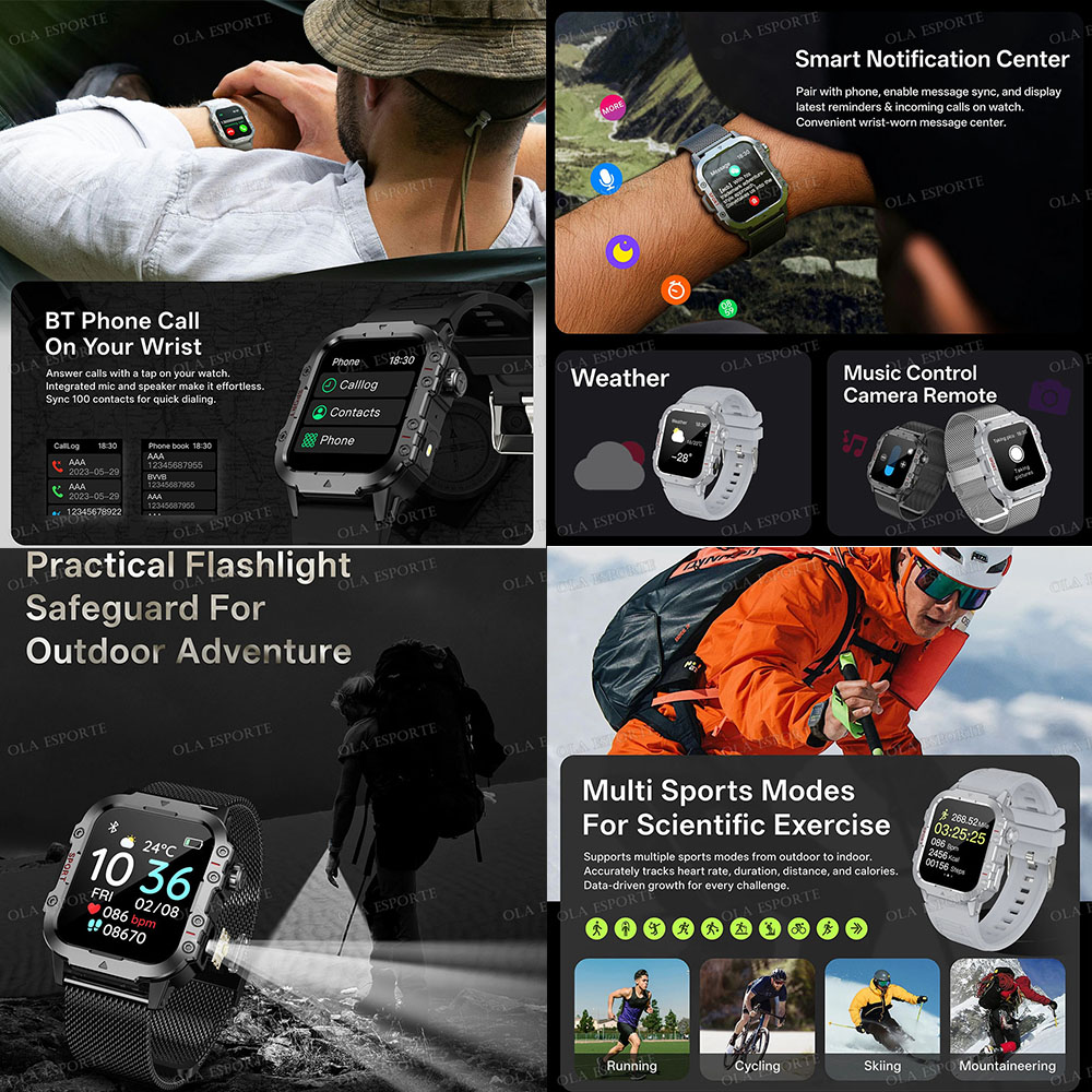 Military Outdoor Smart Watch M - đánh giá và giá Smartwatch X12
