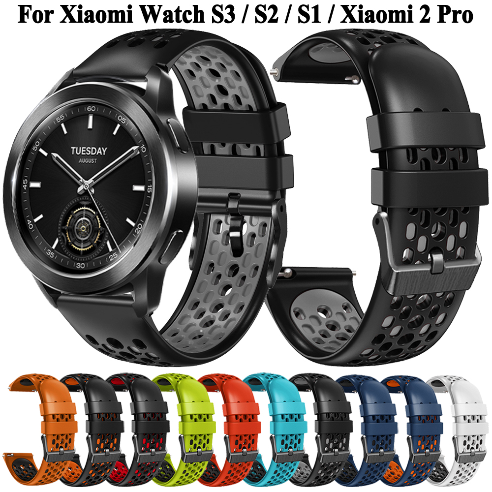 Breathable Silicone Watchband  - đánh giá và giá Xiaomi Smartwatch S3 Accessories