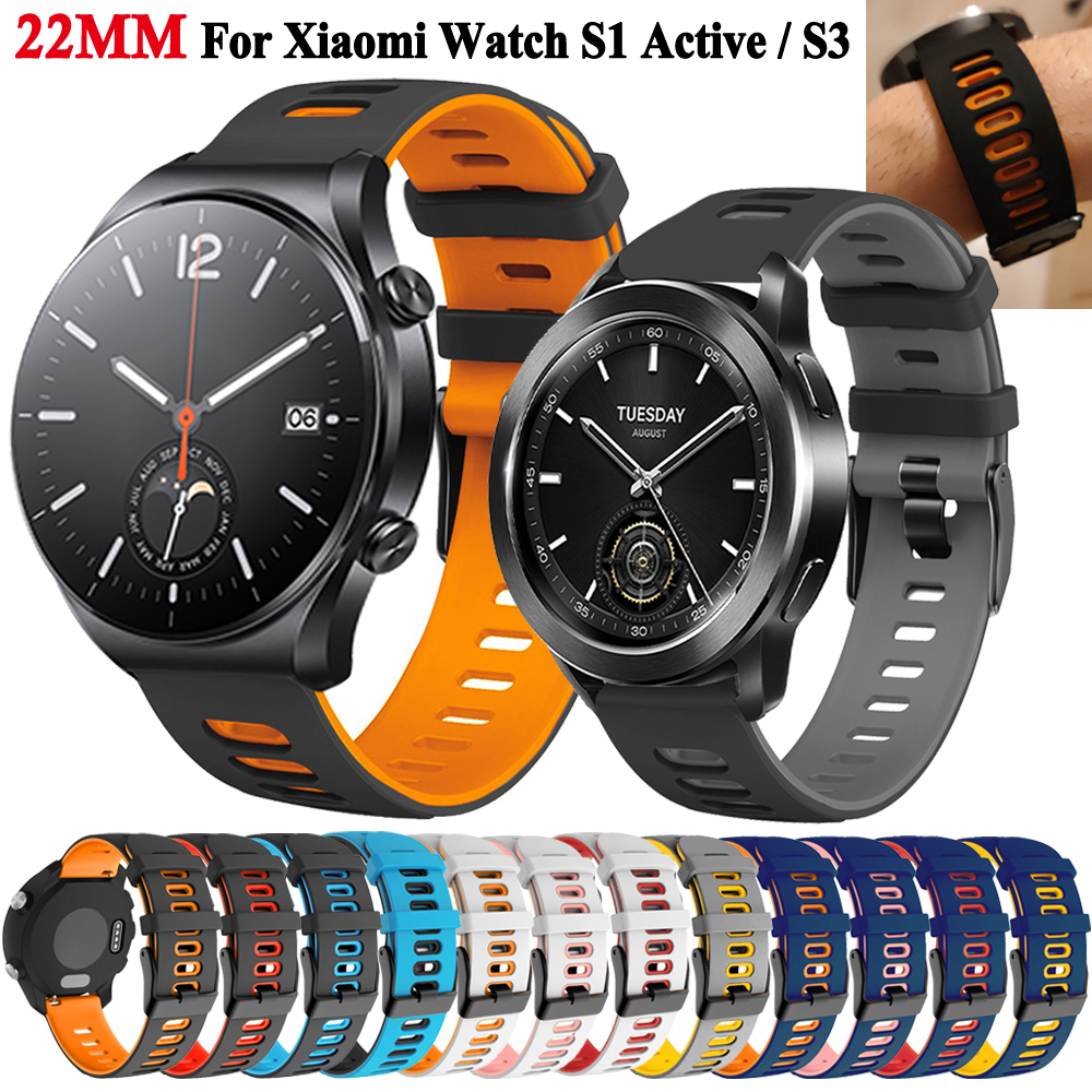 22mm Soft Silicone Watchband F - đánh giá và giá Xiaomi Smartwatch S3 Accessories