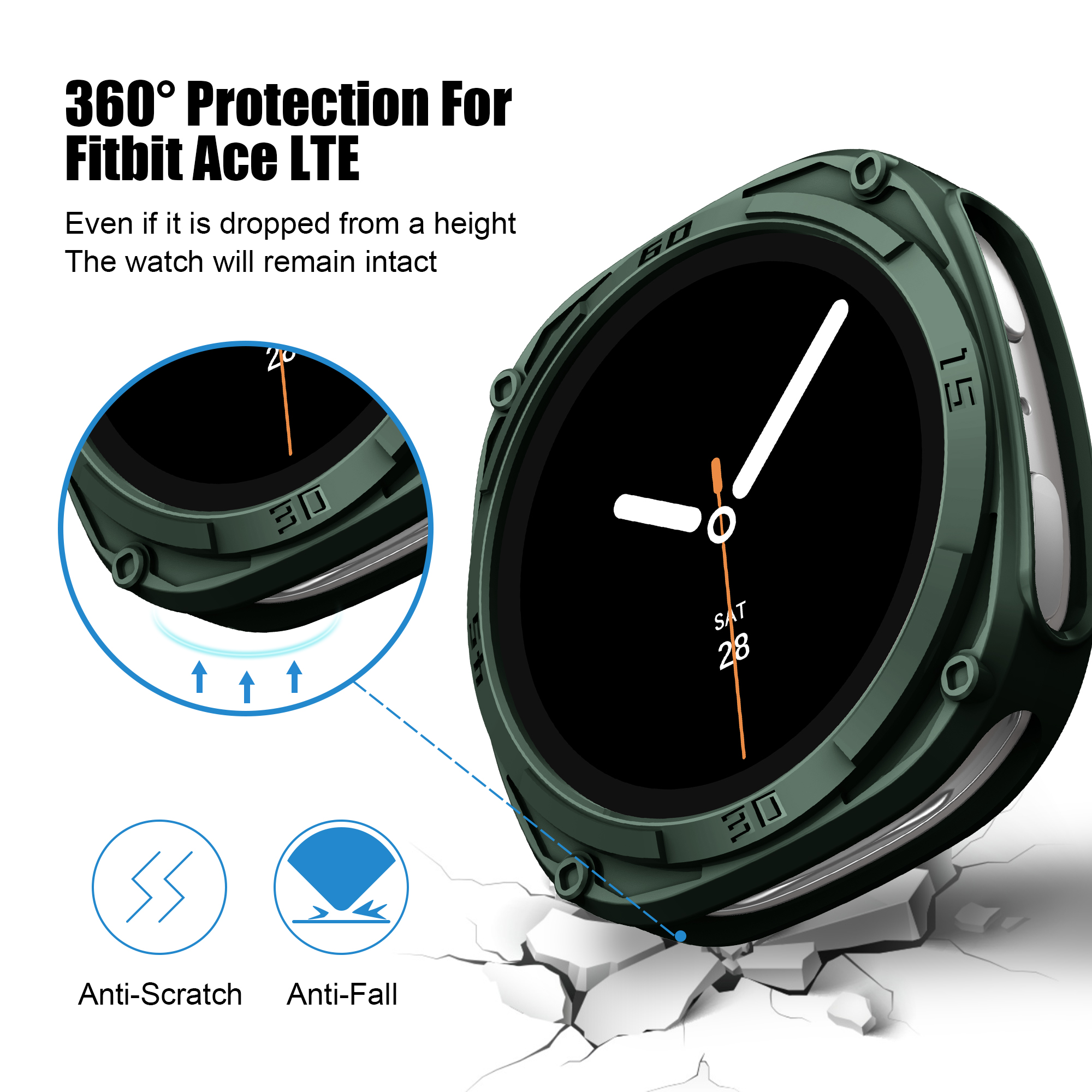 Rugged Bezel Case for Samsung  - đánh giá và giá Samsung Smartwatch Accessories