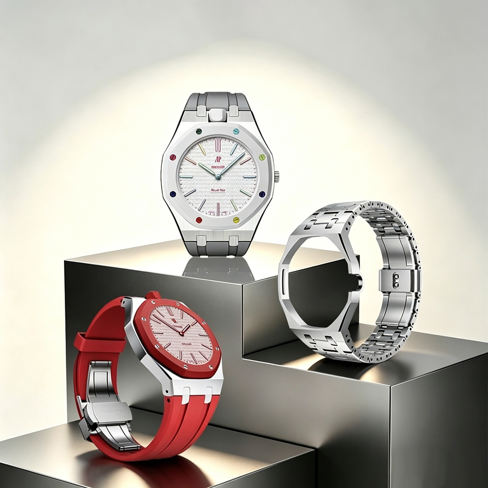 One-Piece Stainless Steel Case - đánh giá và giá Silicone Band Replacement