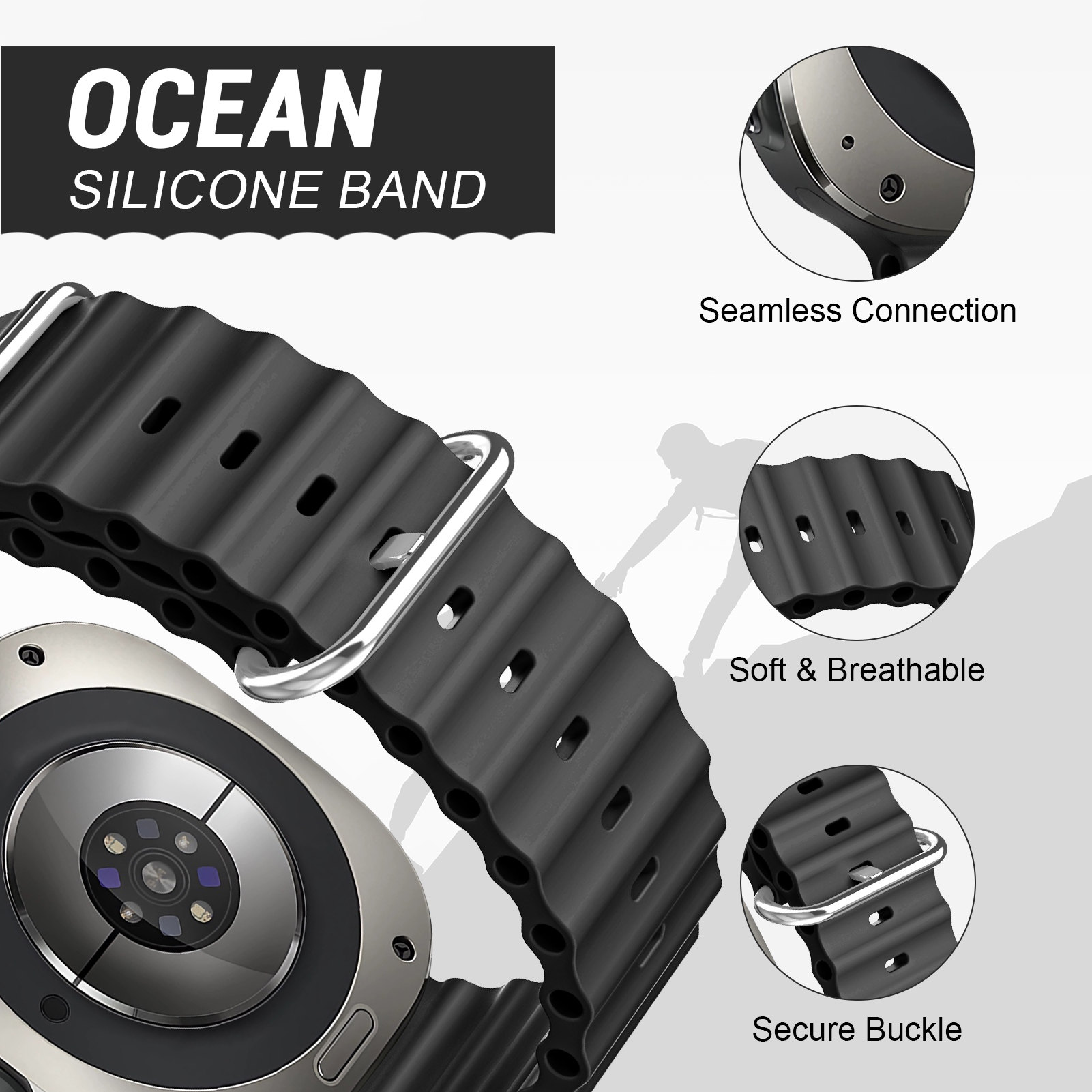 Ocean Band For Samsung Galaxy  - đánh giá và giá Samsung Smartwatch Ultra Accessories