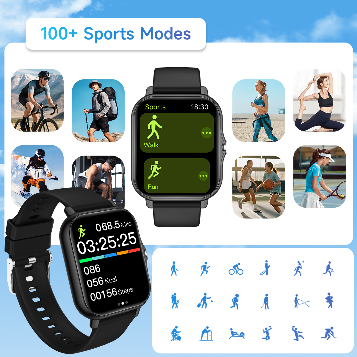New Smartwatch 1.83-inch Touch - đánh giá và giá Smartwatch X12